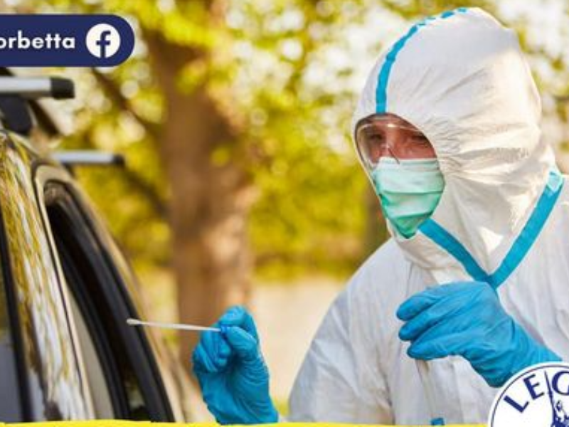 La Lega propone un drive through per tamponi in auto