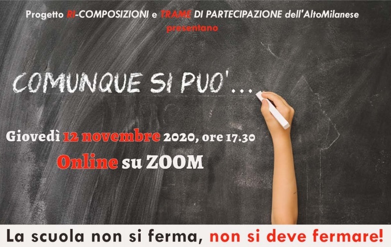 “La scuola non si ferma”: webinar del Forum Terzo settore Alto Milanese