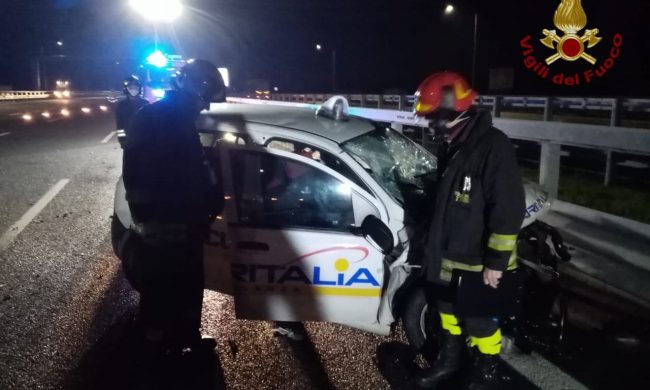 Schianto su Brebemi, gravissime due guardie giurate del Milanese
