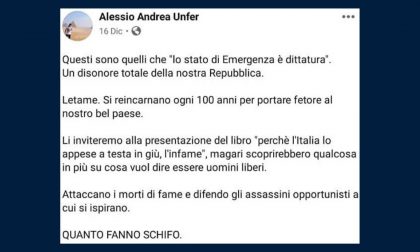 Il nuovo responsabile della comunicazione del sindaco di Legnano su Facebook definisce "letame" Meloni e Salvini