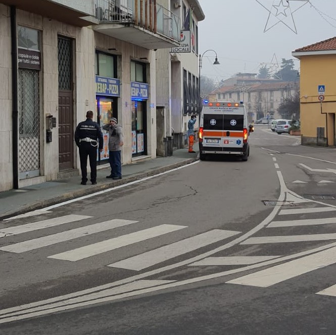 Incidente in piazza Concordia a Busto Garolfo