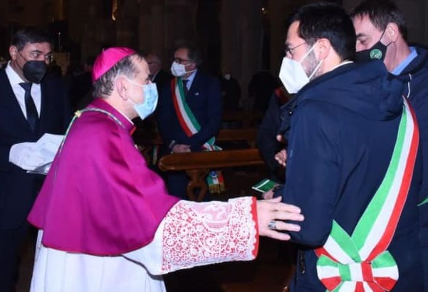 Sant’Ambrogio, anche il sindaco di Legnano dall’Arcivescovo Mario Delpini