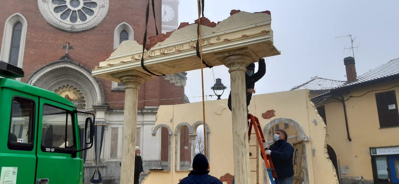 Presepe di Olona Viva, via ai lavori: quest’anno sarà in stile romano FOTO