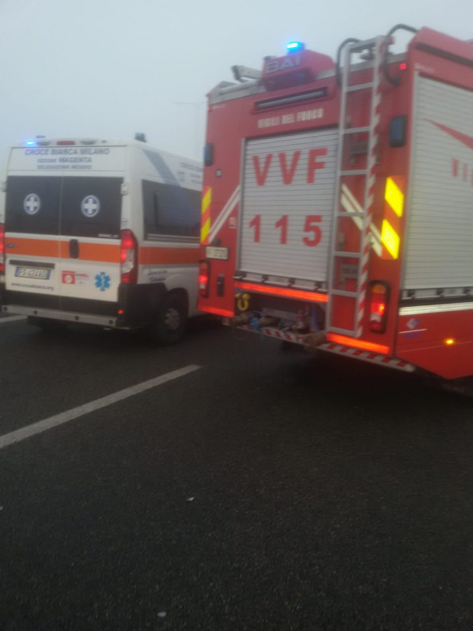 Incidente a catena sulla superstrada per Malpensa FOTO