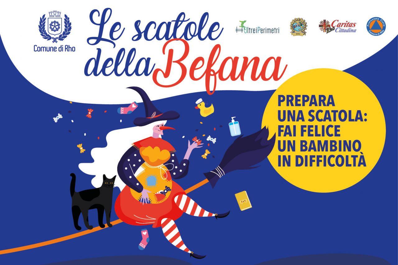 La scatola della Befana da donare alle bambine e ai bambini
