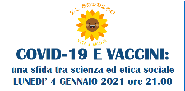 “Covid-19 e vaccini, una sfida tra scienza e etica sociale”: un webinar online