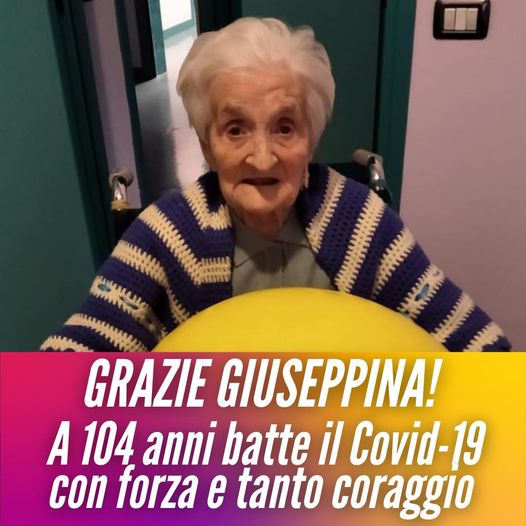 Sconfigge il Covid a 104 anni