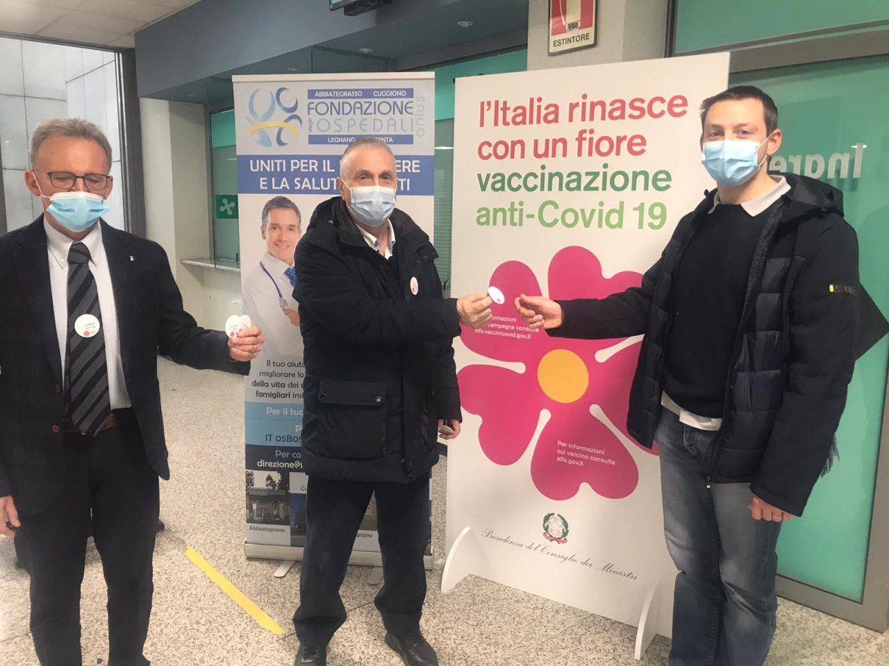 Seconda dose “premiata” con la spilla della Fondazione