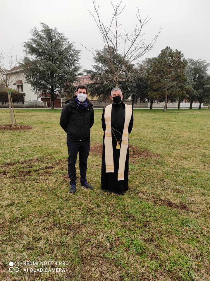 Giovani ciliegi in ricordo delle vittime Covid