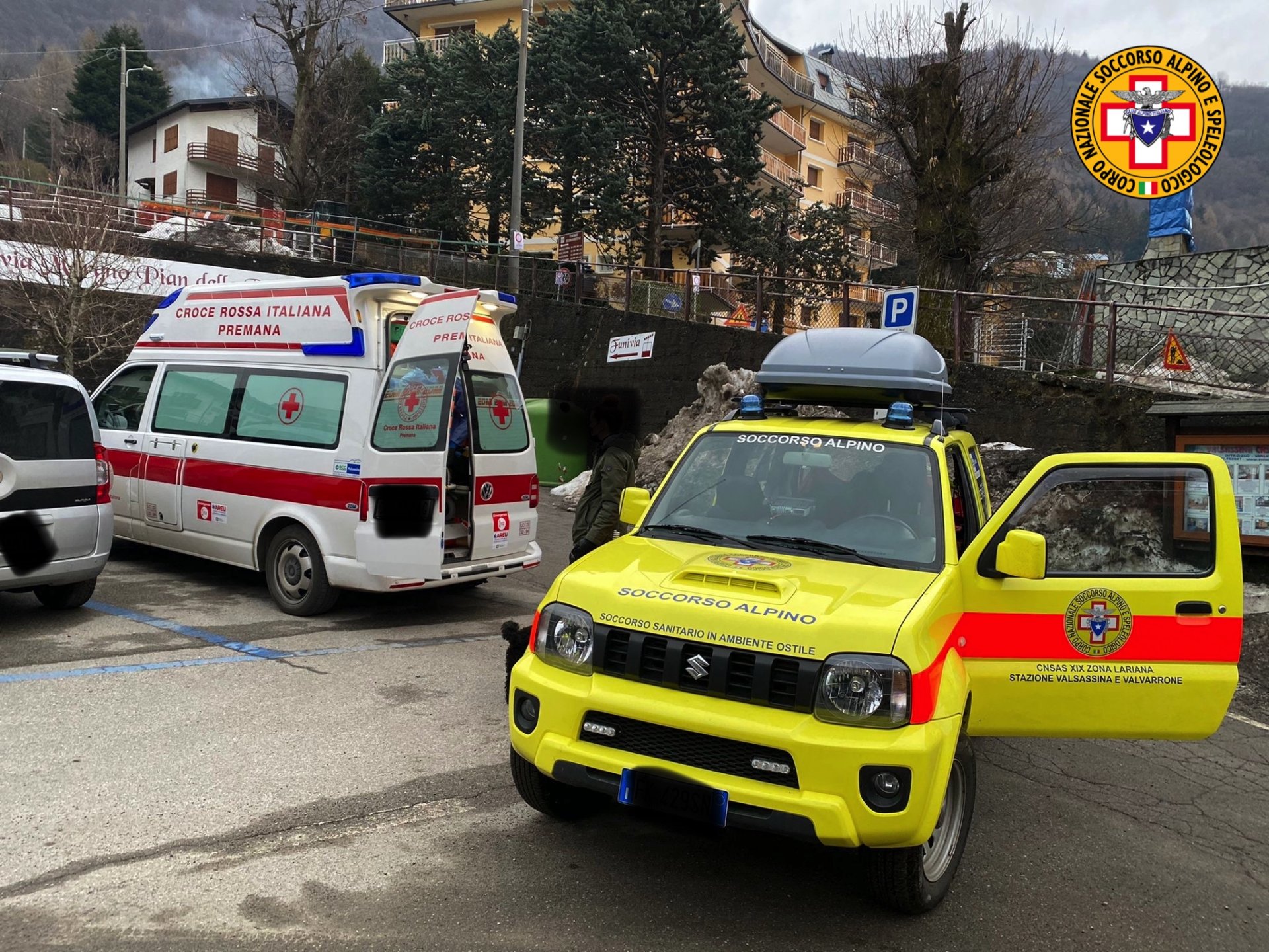 Soccorso alpino in azione per un escursionista
