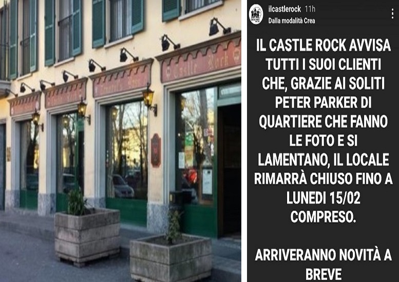 Norme anti Covid, multato il Castle Rock di Abbiategrasso