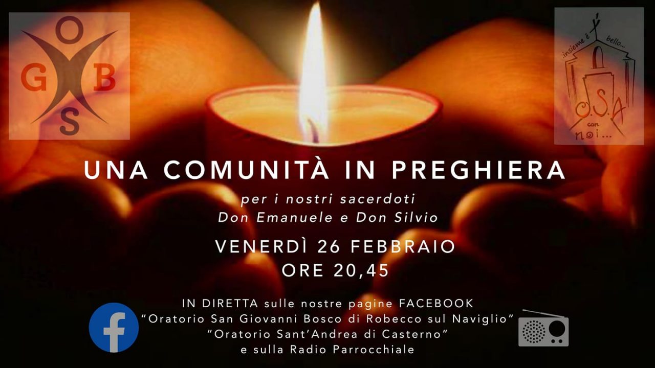 Preghiera a distanza per i sacerdoti ricoverati in ospedale