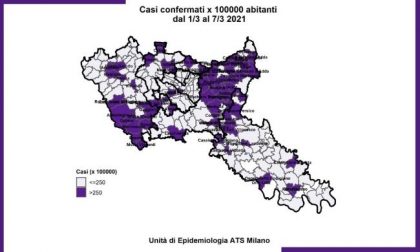 Monitoraggio Covid Ats Milano: aumentano i Comuni con numeri da zona rossa