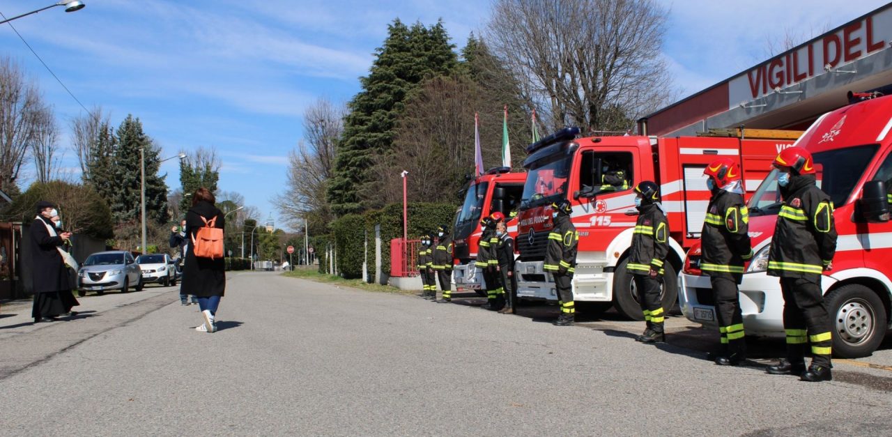 Vigili del Fuoco volontari di Inveruno, la festa di Sant’Antonio ai tempi del Covid