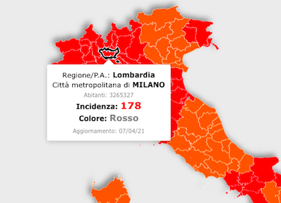 Lombardia in zona arancione dal 12 aprile? I dati sui contagi lasciano ben sperare