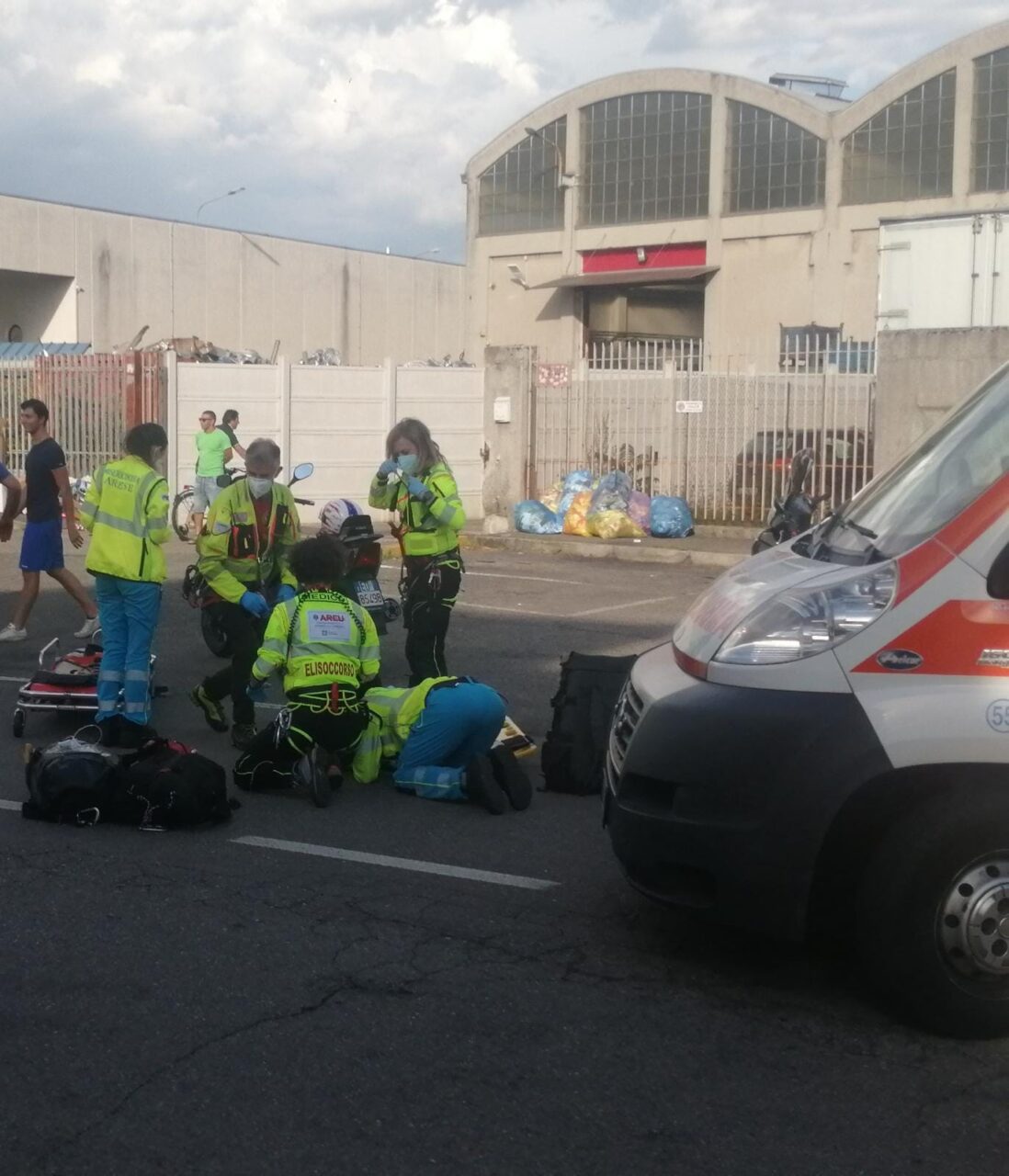 Grave incidente in moto