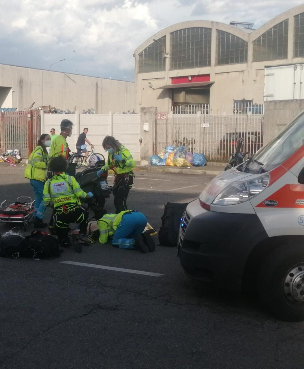 Grave incidente in moto