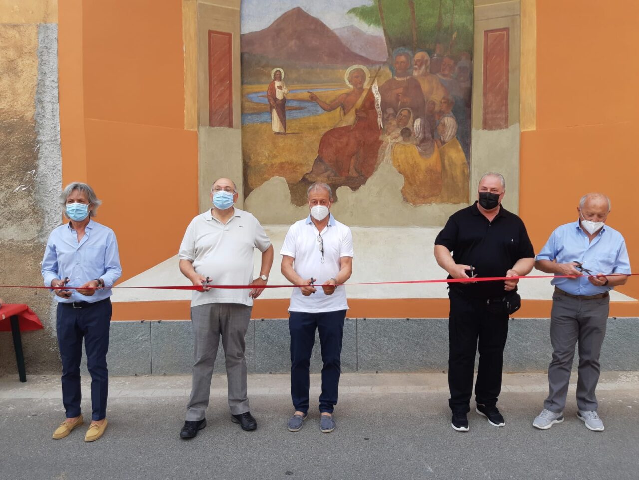 Affresco di san Giovanni restaurato e…inaugurato