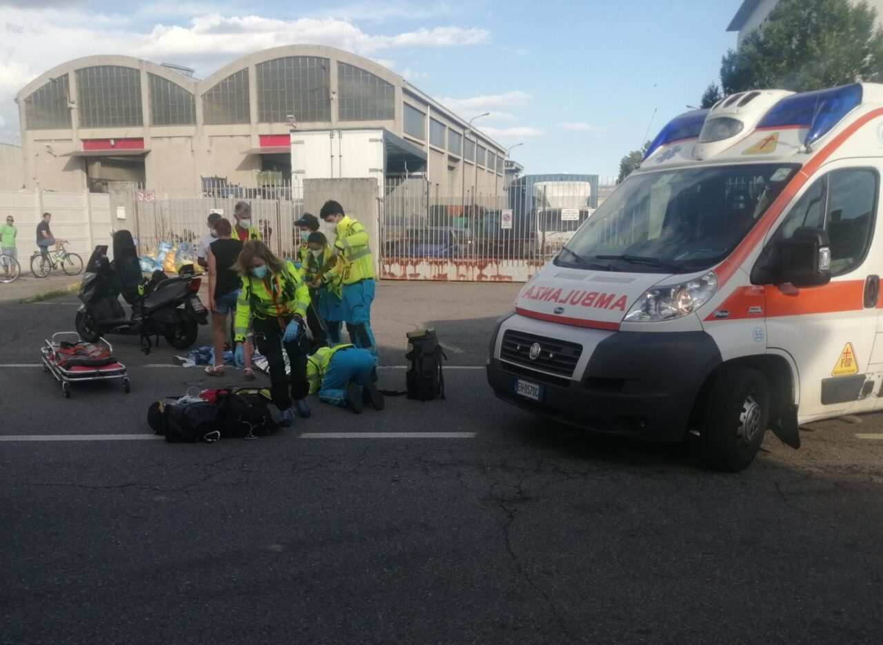 Grave incidente in moto