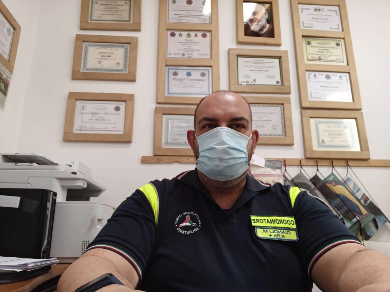 Protezione Civile multata durante la campagna vaccinale