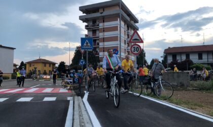 Inaugurata la pista ciclabile di Castellazzo De' Stampi