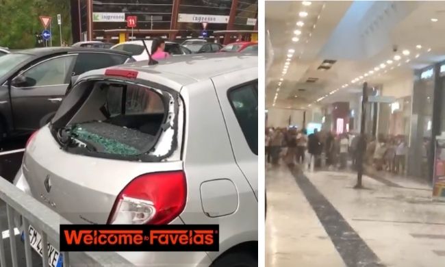 Temporali a raffica su Milano: il VIDEO della grandine rompe i vetri delle auto