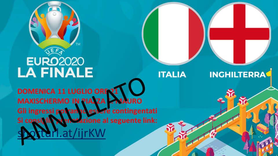 Italia in finale agli Europei, maxi schermi controllati e piani anti Covid