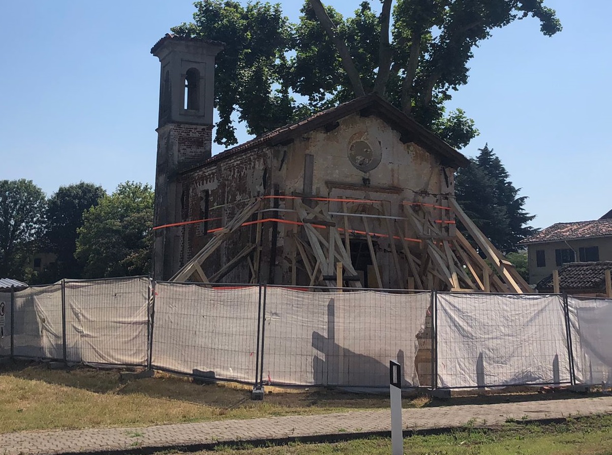Morimondo, il punto sui lavori alla chiesetta di Fallavecchia