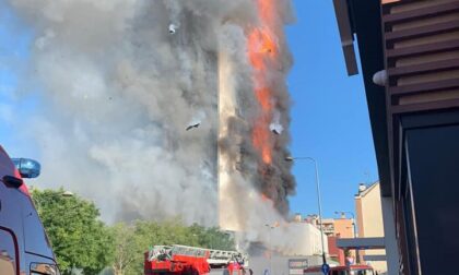 Incendio nel palazzo, al lavoro anche i Vigili del Fuoco volontari di Inveruno