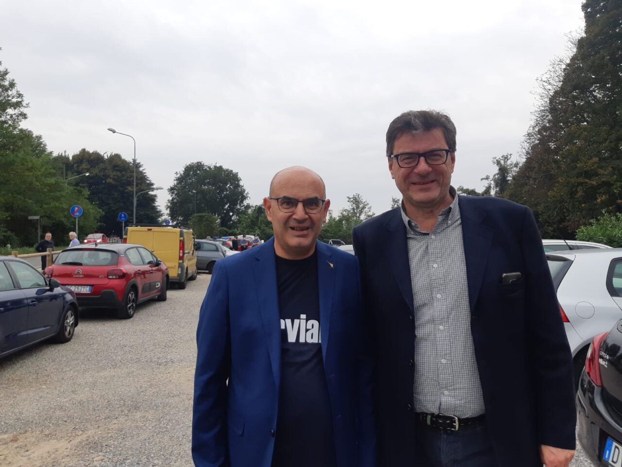 Visita dell’onorevole Giorgetti a Nerviano per supportare il sindaco Cozzi