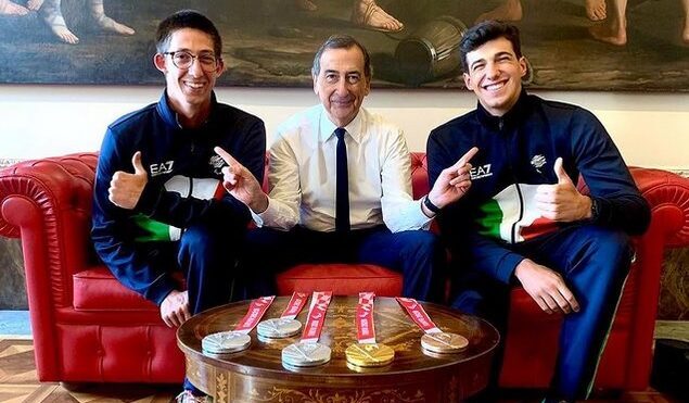 Sala incontra Barlaam e Amodeo: “Orgoglioso dei nostri nuotatori”