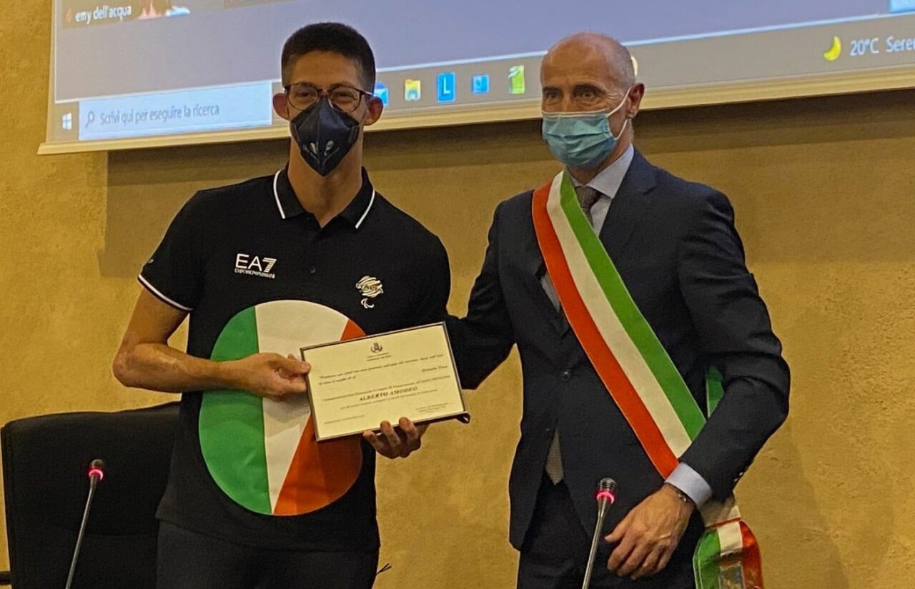 Amodeo premiato dal sindaco di Abbiategrasso