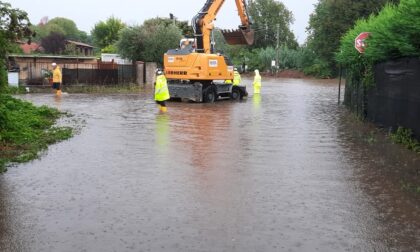 Le Cascinette di Canegrate sono sott'acqua: famiglia evacuata