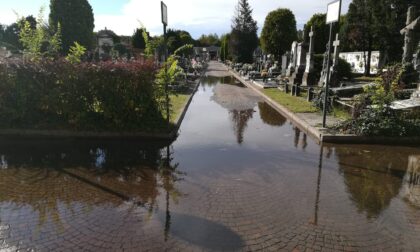 Allagato il cimitero di Nerviano