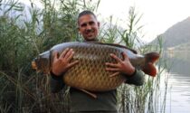 L'impresa di Marco Versienti, che ha pescato una carpa di oltre 30 chili nel Lago di Endine