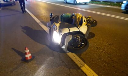 Incidente sul Sempione: motociclista in ospedale