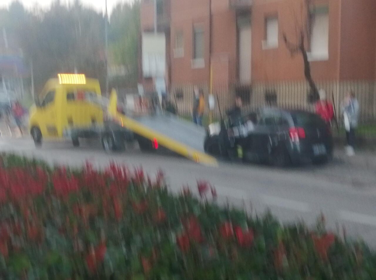 tampona due auto