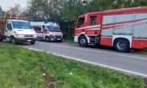 Auto fuori strada a Magnago: soccorsi in codice rosso