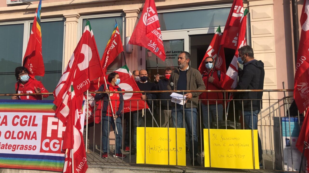 Assalto alla sede della Cgil, presidio in città: “Atto fascista”