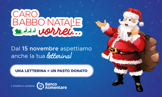 Caro Babbo Natale vorrei… la tua letterina regala un pasto a chi ha più bisogno