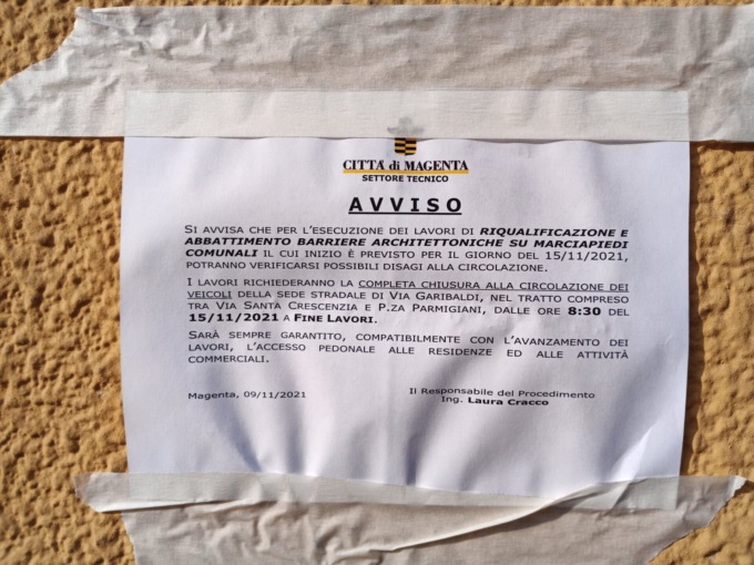 Via Garibaldi: i nuovi lavori fanno insorgere i commercianti locali