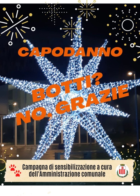 Il Comune dice no a petardi e botti di capodanno