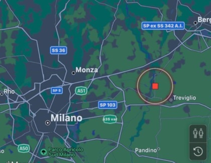 Scossa terremoto bergamasca milanese