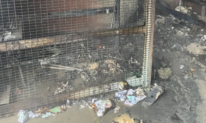 Incendio in un deposito di materiali: intervengono i Vigili del fuoco