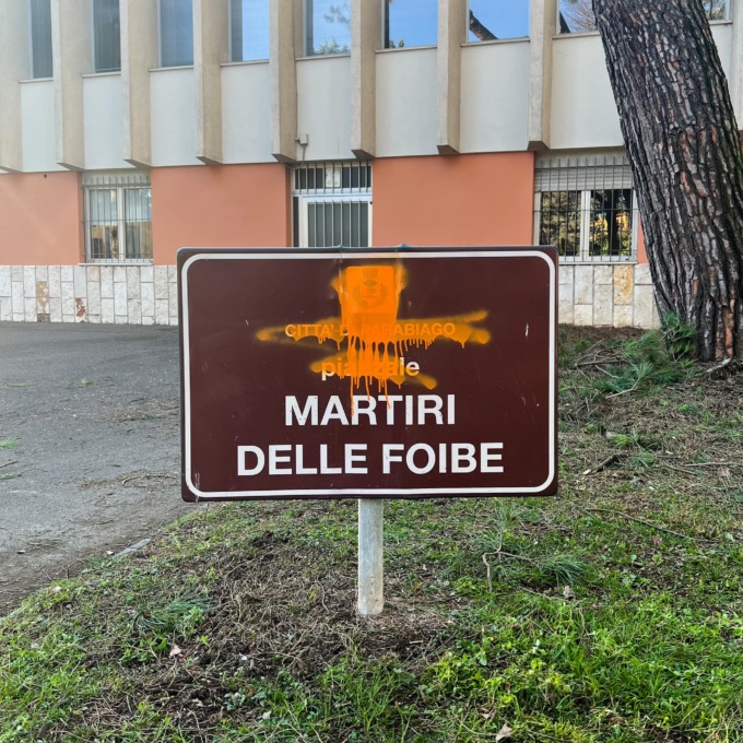 Atto vandalico targa Foibe: la condanna di Cecchetti della Lega