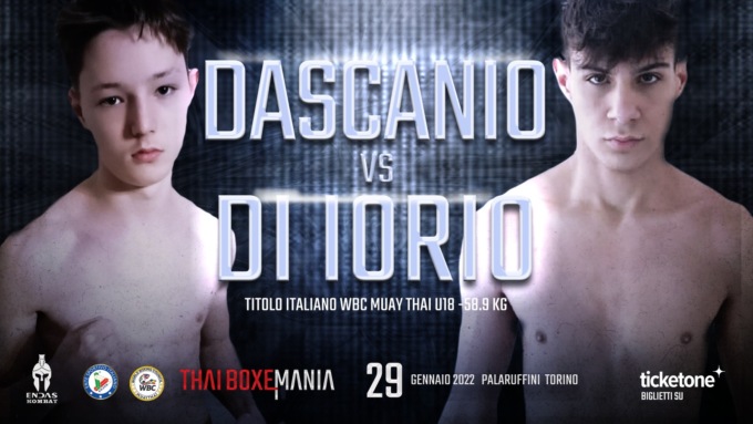 Il rhodense Dascanio in lotta per il titolo nazionale Muay Thai