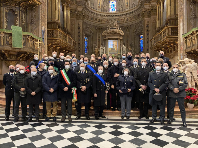 Encomi agli agenti in occasione di San Sebastiano