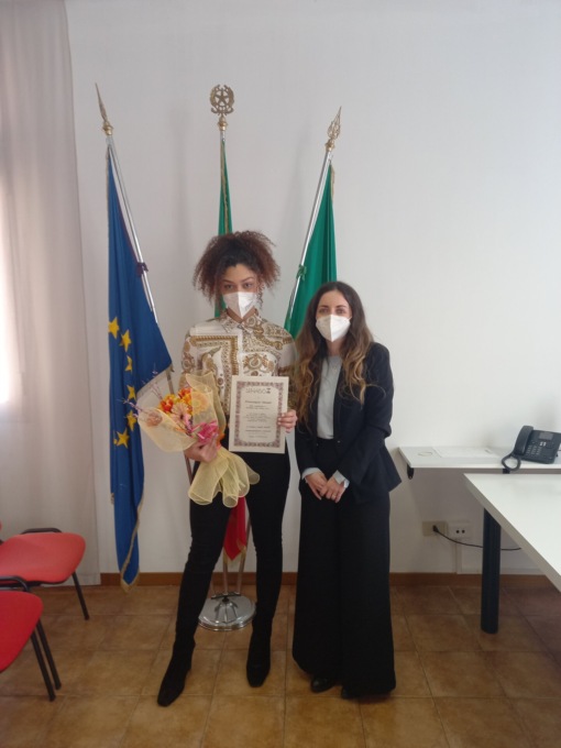 Quarto posto a Miss Italia, Francesca Mamè premiata dal sindaco 