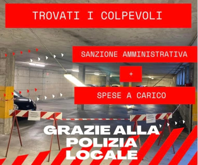 Parcheggio vandalizzato: individuati i colpevoli, pagheranno i danni