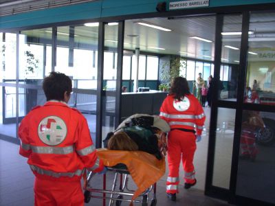 Scavalca il cancello di casa, è in fin di vita